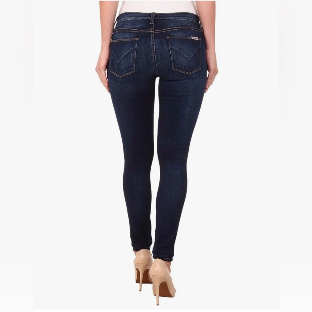 Hudson Jeans Nico Mid Rise Super Skinny with Recovery Jeans, Revel Blue, Size 30
